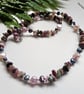 Tourmaline & Freshwater Pearl Sterling Silver Necklace 