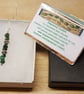 Long elegant Raw Emerald pendant. May birthstone. 20th anniversary gemstone  - Image 5