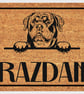 Rottweiler Door Mat - Personalised Rottweiler Welcome Mat - 3 Sizes
