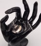 Tallin Seashell Fused Glass Pendant with Real Platinum Lustre Motif - Image 6