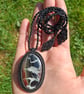 Septarian Macrame Pendant 