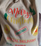 Large personalised christmas sack