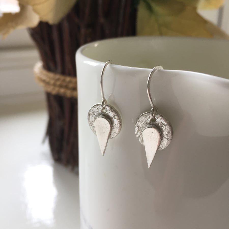 Fine silver earrings