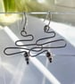 Sterling silver squiggle earrings  - Image 3