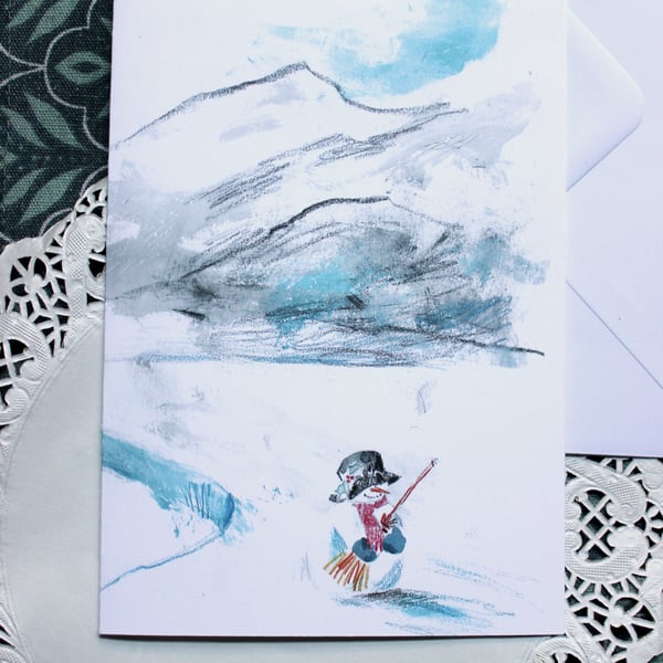 Snowman Christmas Card