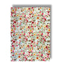 A4 Sheet of Fabric Backed Felt - Orange Flowers