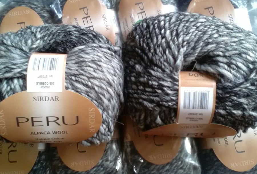 50g SIRDAR PERU NATURALS IN Cobble Wool Alpaca