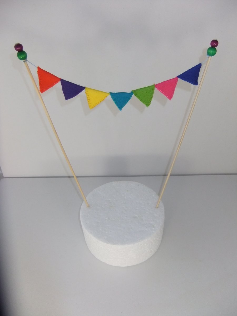 Bunting Cake Topper