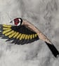 Goldfinch Embroidered Portrait Greetings Card - Image 3