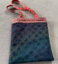Sashiko Rainbow Wave Tote Bag