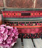 Red Tones Stripe Zip Pouch