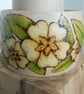Pyrography primrose wooden bangle  - Image 7
