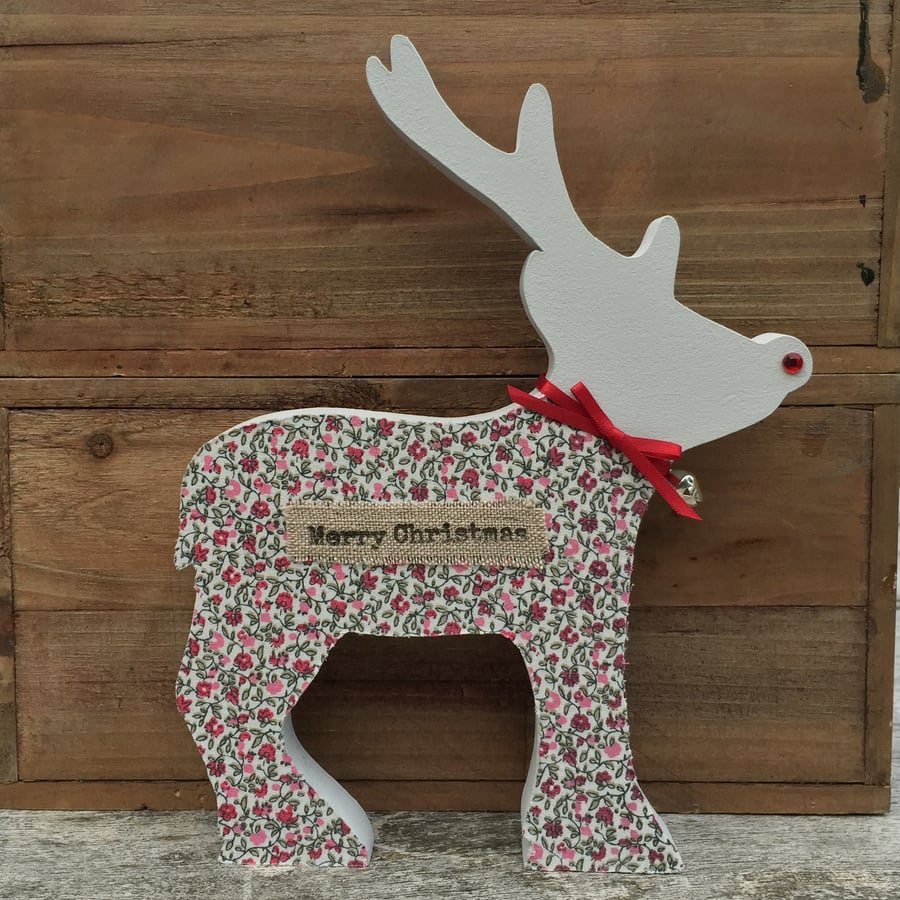 'Ditzy' Reindeer Decoration Handmade