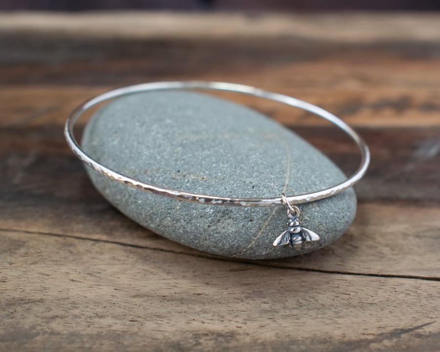 Silver Bee Bracelet