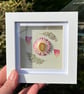 Pressed Flowers Rose Petals, Dried Strawflowers Mini Framed Art  - Image 6