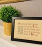 Behold the Field – Funny Sweary Rude Quote Handmade Framed Cross Stitch - Image 3