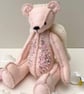 Angel teddy bear, one of a kind handmade collectable artist bear by Bearlescent 