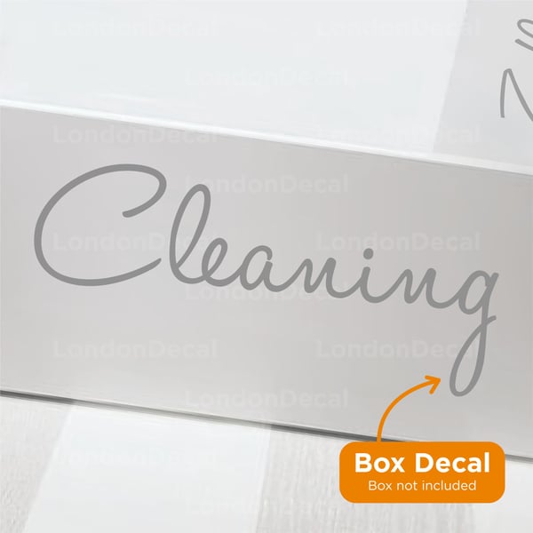 CLEANING - Mrs Hinch inspired decal sticker label (Type 1)