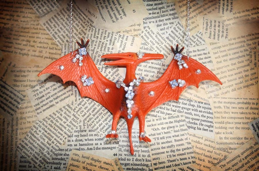 Statement Giant Pterodactyl Party Animal Necklace