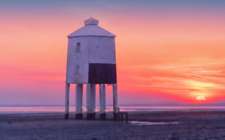 Burnham lighthouse sunset 