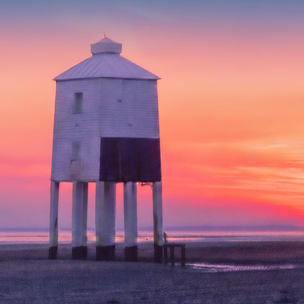 Burnham lighthouse sunset 