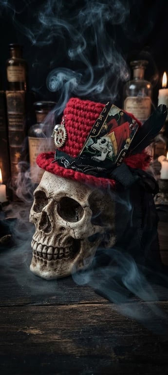 Rebel Ravage Mini Top Hat: Handmade Steampunk & Gothic Statement Piece