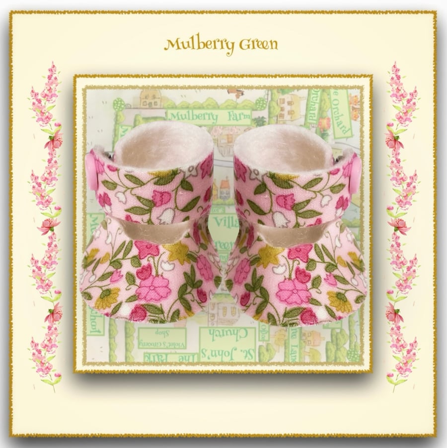 Pink Floral Mary Jane’s 