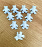 10 baby blue teddy Bear buttons 25mm - Image 2