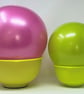 2 PACK Large and Medium Wet Felting Balls, 3D Wetfelting Resist Shapes Forms
