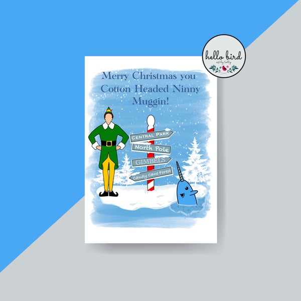 Elf Themed Christmas Card