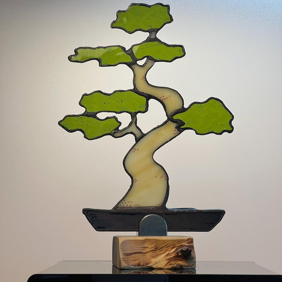 Stained Glass Bonsai Tree, Glass Art, Nature Gift