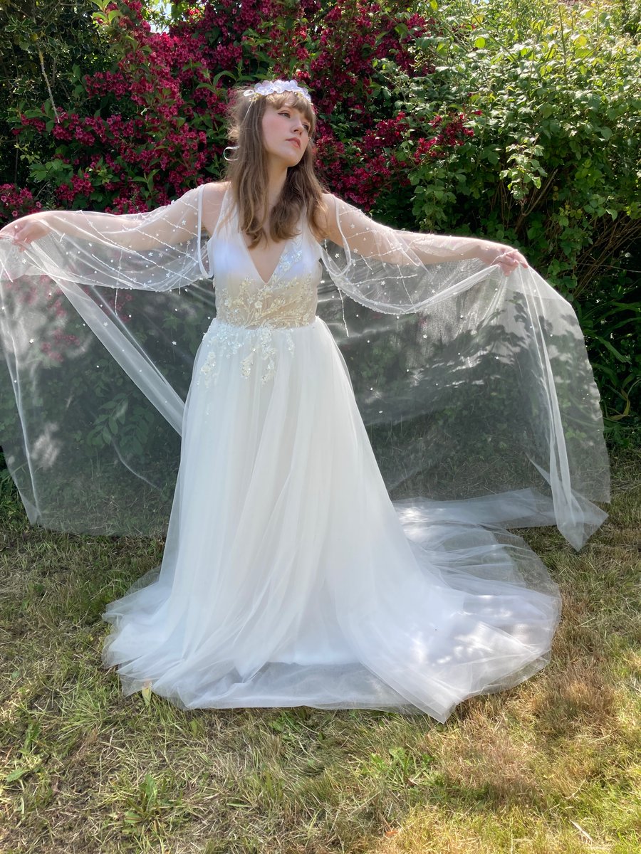  SALE Wedding Dress Whimsical Daisy Fairy
