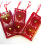 Heart Lightcatcher Fused Glass Hanging Suncatcher 2 hearts Mothers Day gift - Image 1