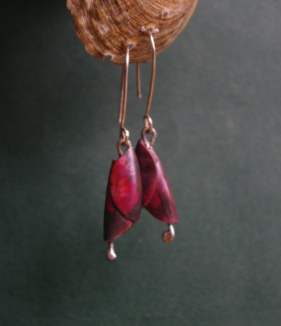 Fuchsia Dangle Earrings