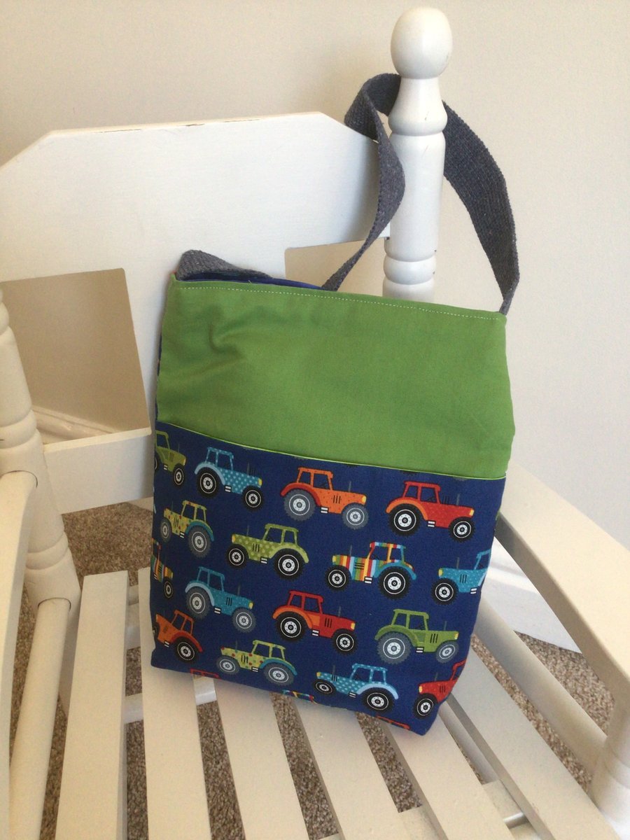 Child’s tractor shoulder bag