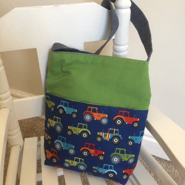 Child’s tractor shoulder bag