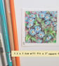 Forget me not flowers, original art miniature, tiny artwork - Image 6