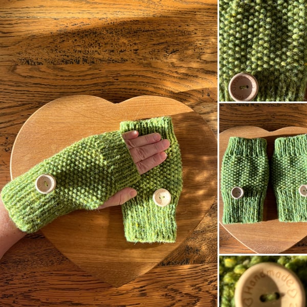 Luxury Wool Fingerless Mitt’s