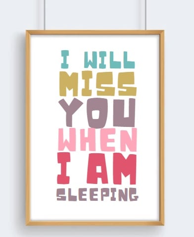 Wall Art Print – A4 Quote Poster – Modern Typography Home Decor – Unframed Wall 