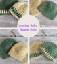Baby Beanie Hat,  Soft Crochet Hat with Stripe, Choice of Colour and Sizes - Image 2