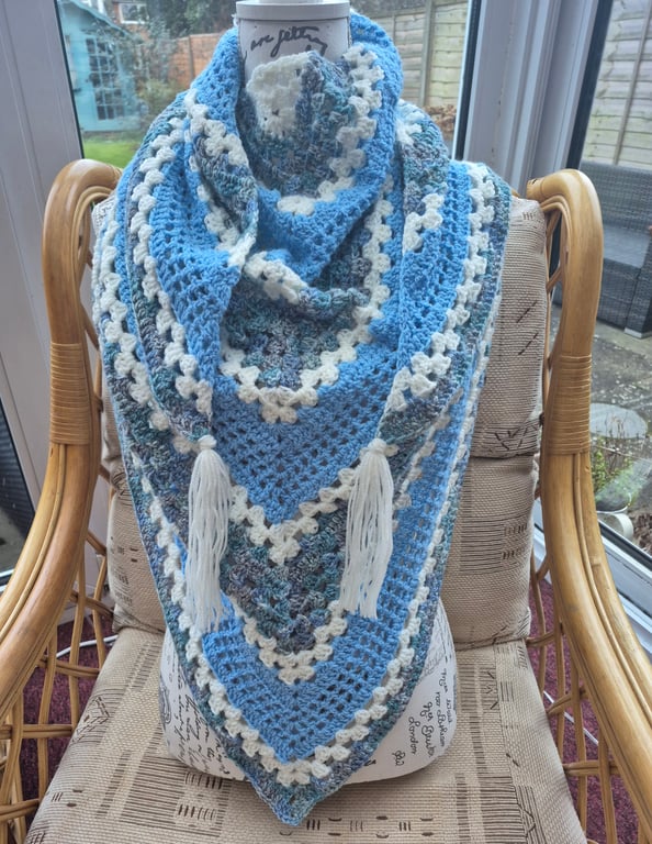 Handmade crochet Shawl Scarf