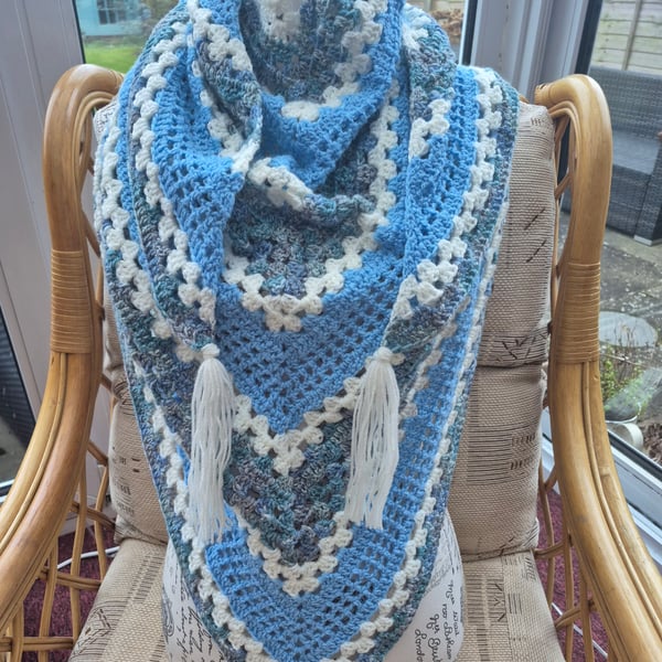 Handmade crochet Shawl Scarf