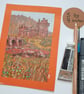 Eilean Donan Castle, Scotland original art, small landscape drawing - Image 6