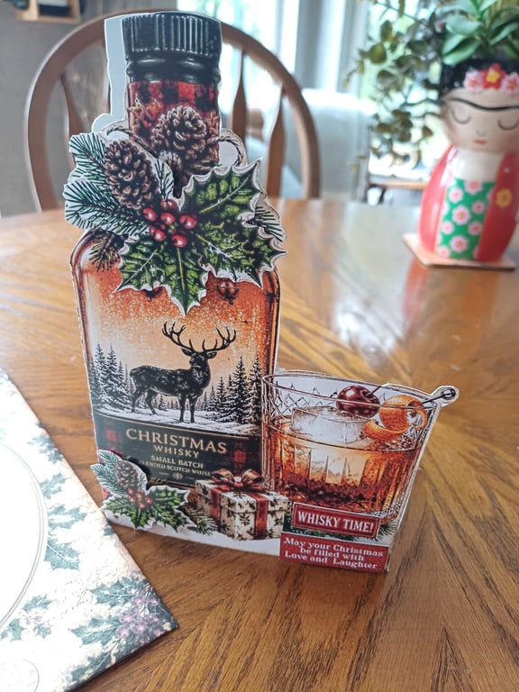 Whiskey Lover Christmas Card