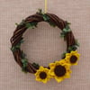 Sunflower Willow Wreath