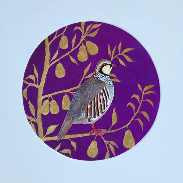 Original unframed Partridge in a Pear Tree 