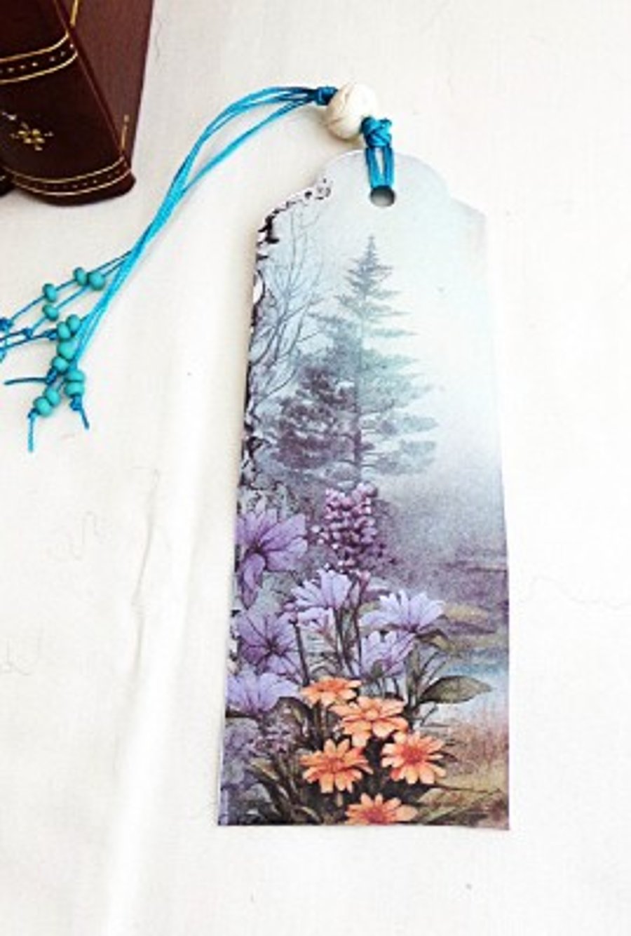 Up Cycled Card and Beaded Bookmark