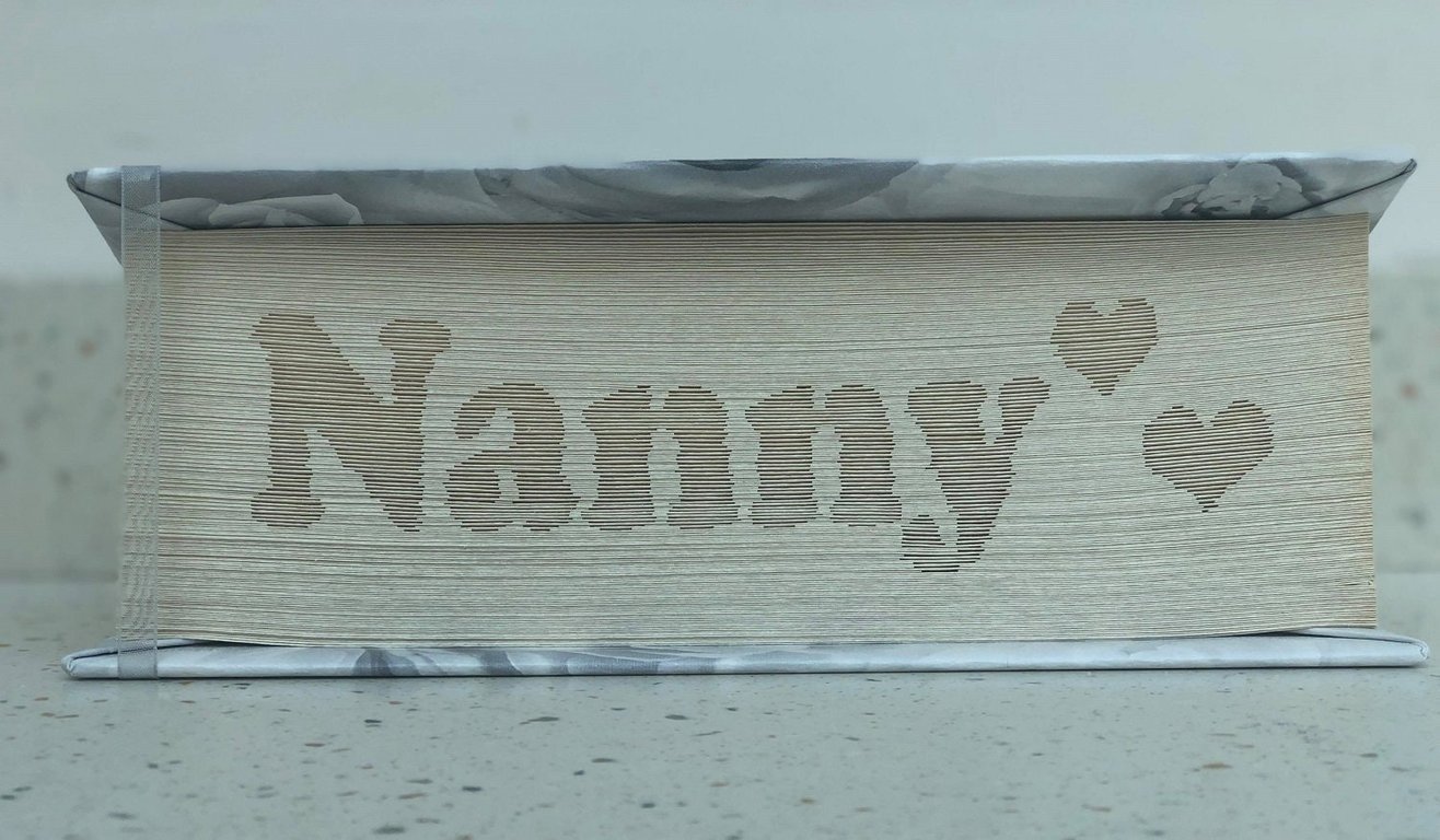 Nanny Sideways 180 SHADOW CUT & FOLD Book Folding Patterns - EMAILED PDF PATTERN