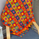 Crochet blanket bed runner 