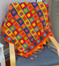 Crochet blanket bed runner 